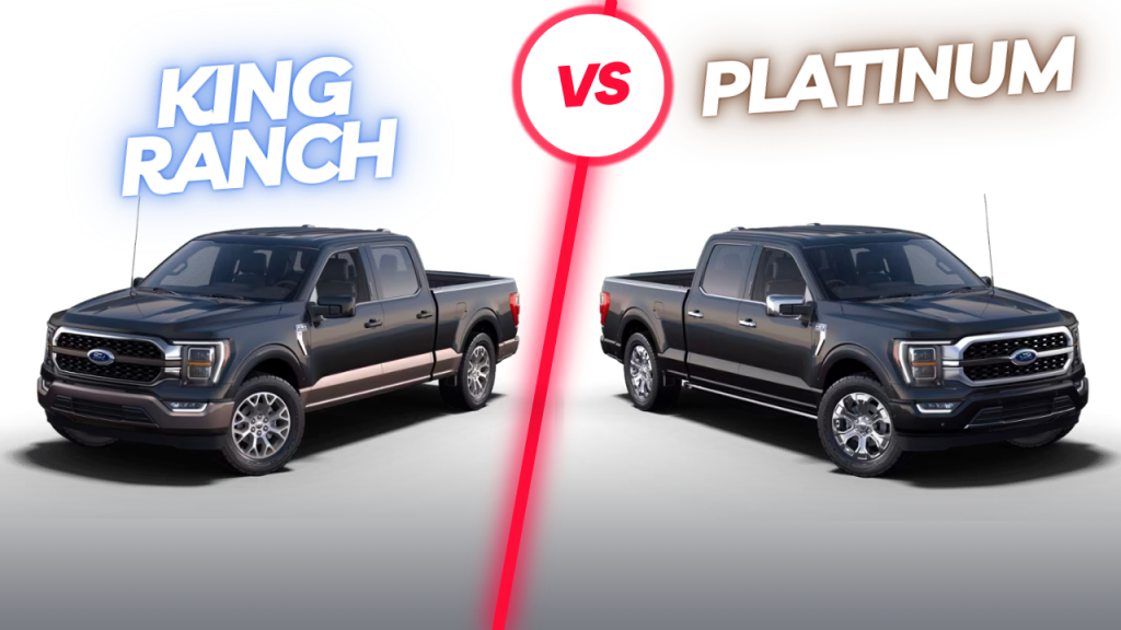 king ranch vs platinum ford f-150 trucks