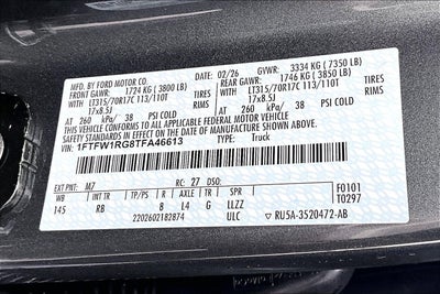 2026 Ford F-150 Raptor