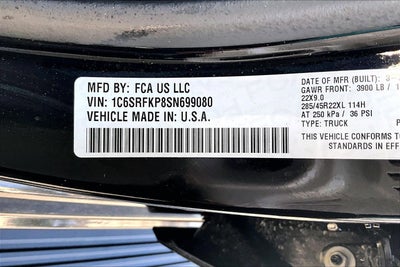 2025 RAM 1500 Tungsten