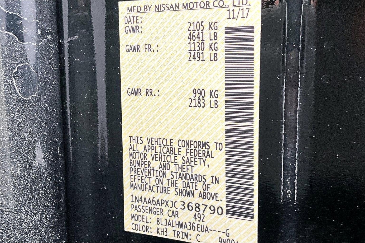 2018 Nissan Maxima Platinum