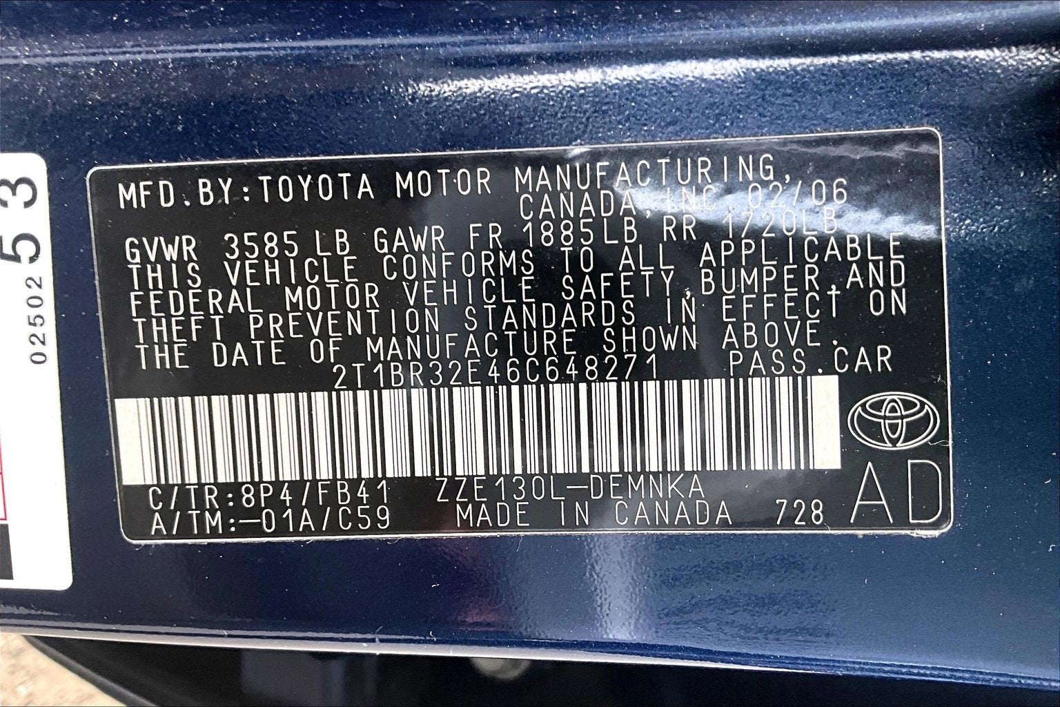 2006 Toyota Corolla LE