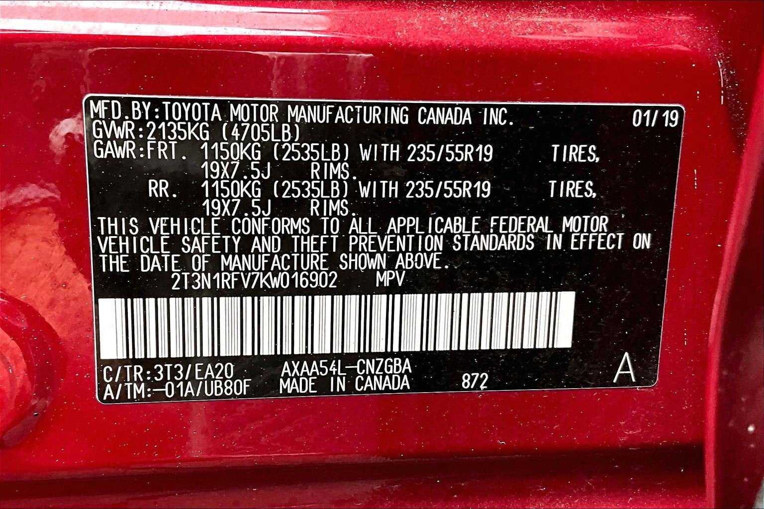 2019 Toyota RAV4 Limited