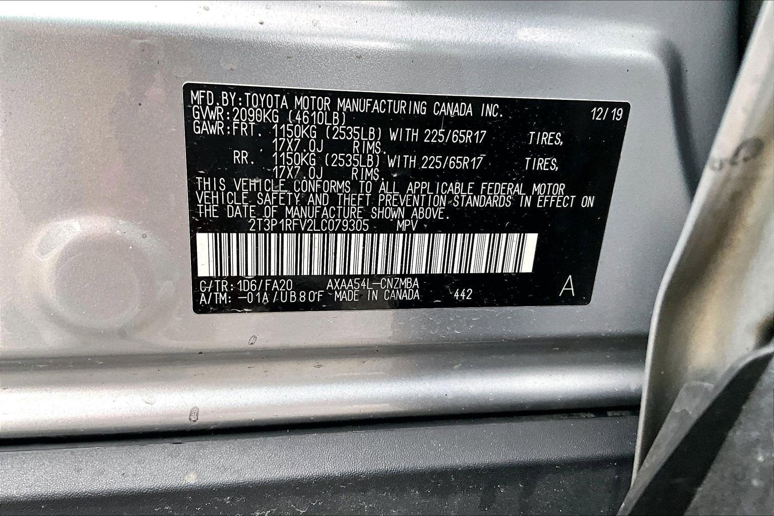 2020 Toyota RAV4 XLE