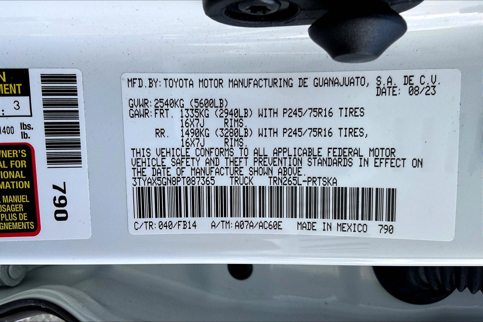 2023 Toyota Tacoma 2WD SR