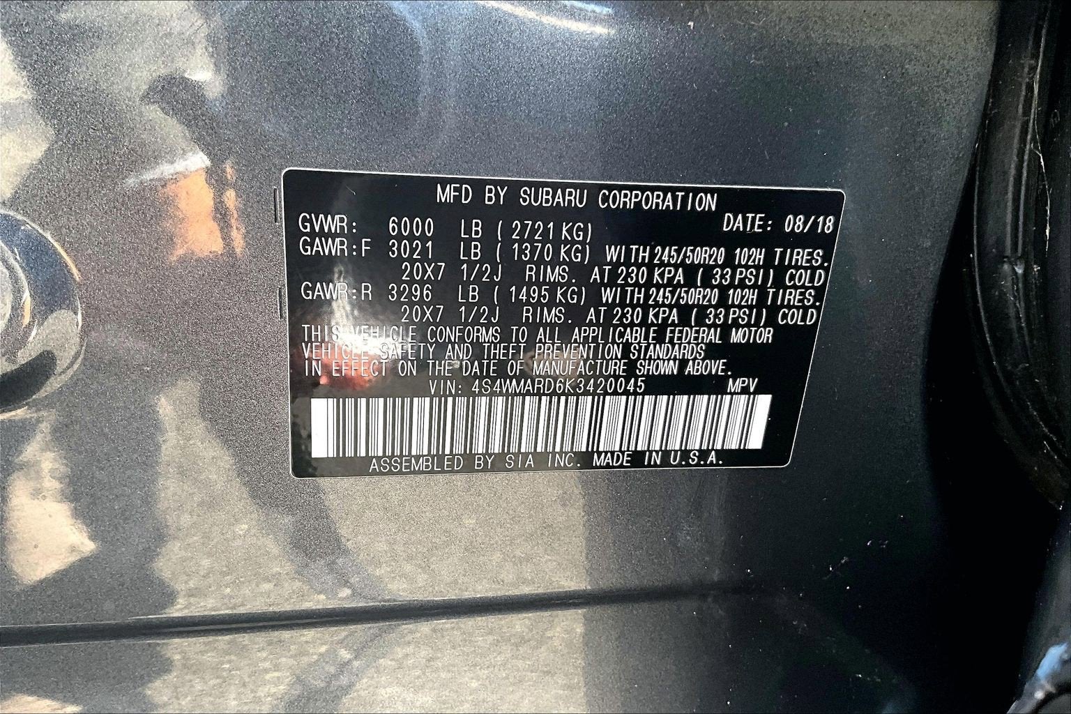 2019 Subaru Ascent Touring