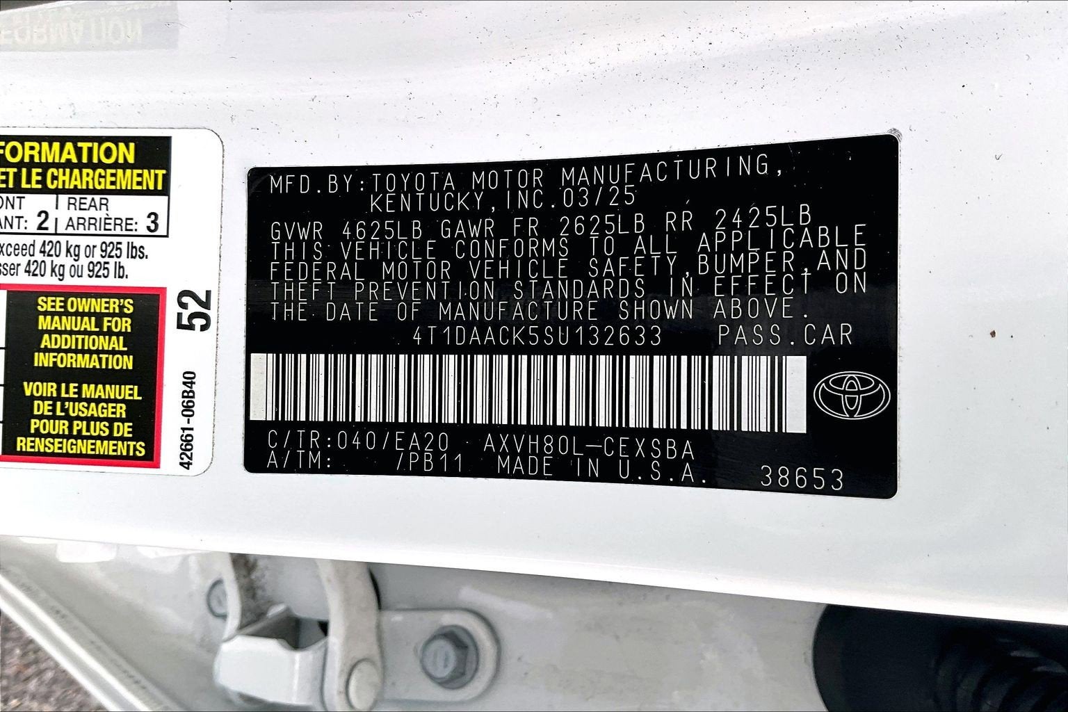 2025 Toyota Camry SE