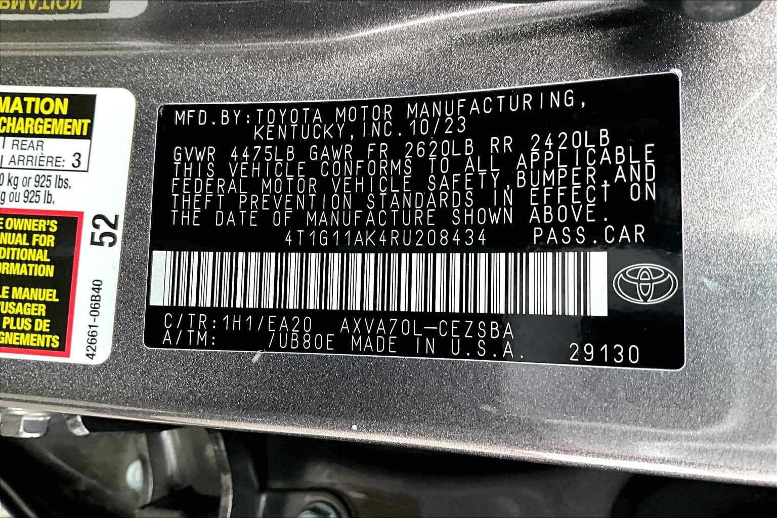 2024 Toyota Camry SE