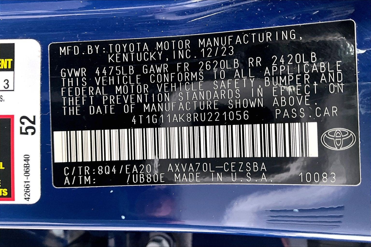 2024 Toyota Camry SE