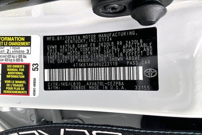 2024 Toyota Camry XSE