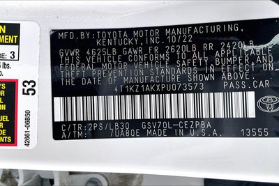 2023 Toyota Camry Base