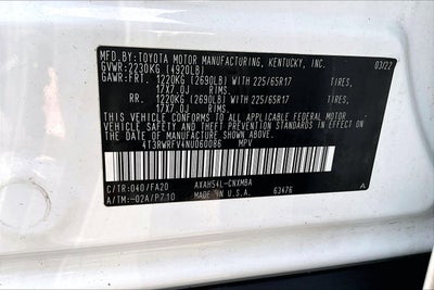 2022 Toyota RAV4 Hybrid XLE