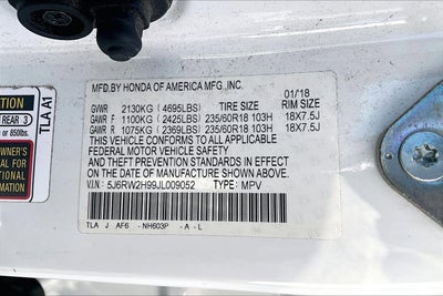 2018 Honda CR-V Touring