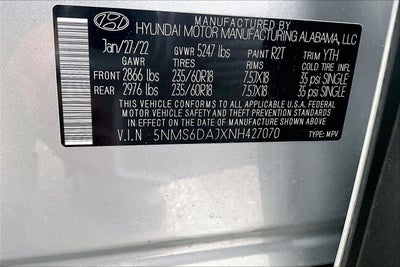 2022 Hyundai Santa Fe SEL