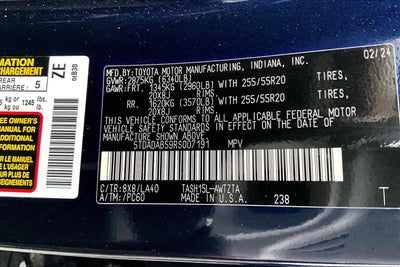 2024 Toyota Grand Highlander Hybrid MAX Platinum