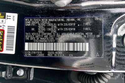 2022 Toyota Highlander LE