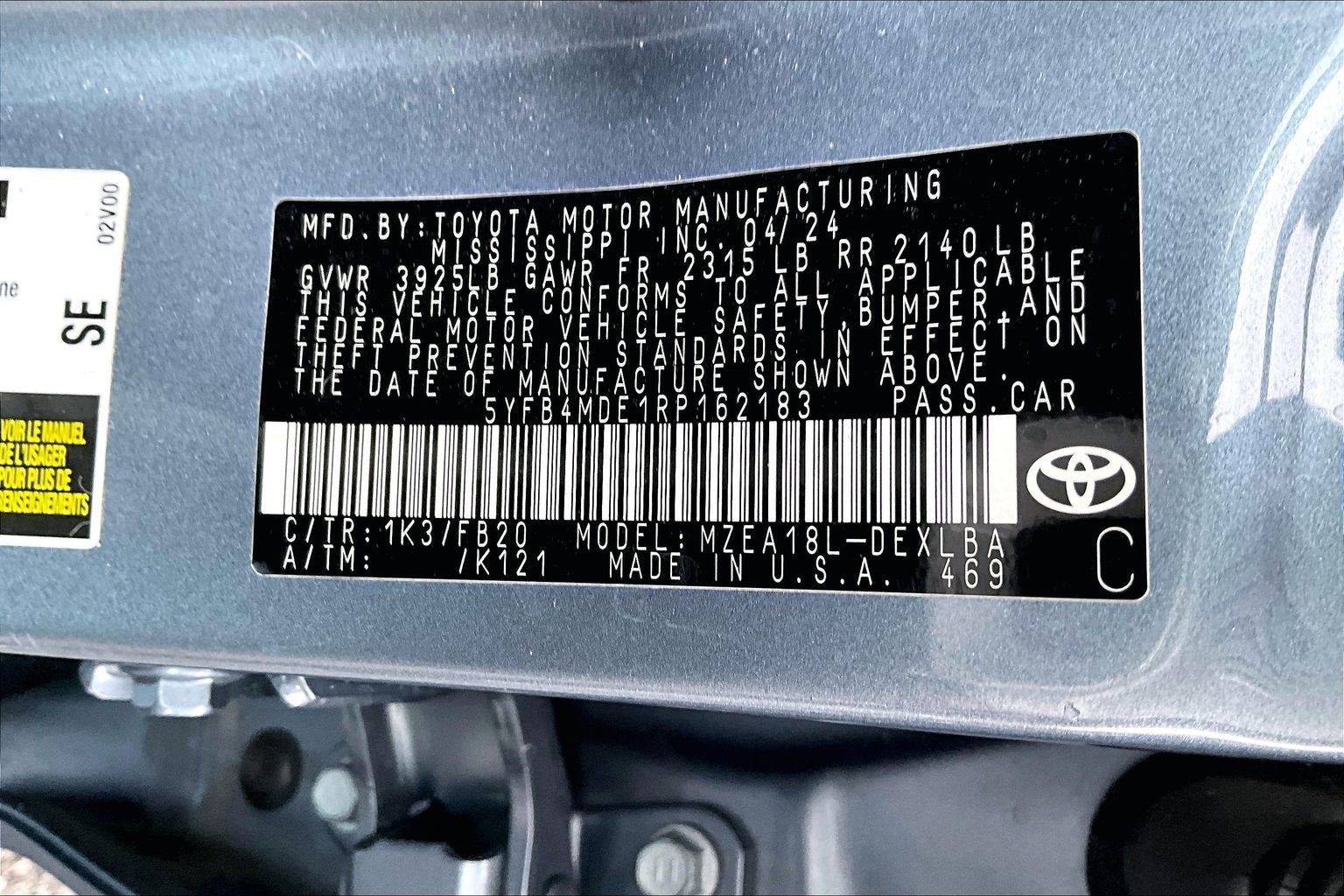 2024 Toyota Corolla LE