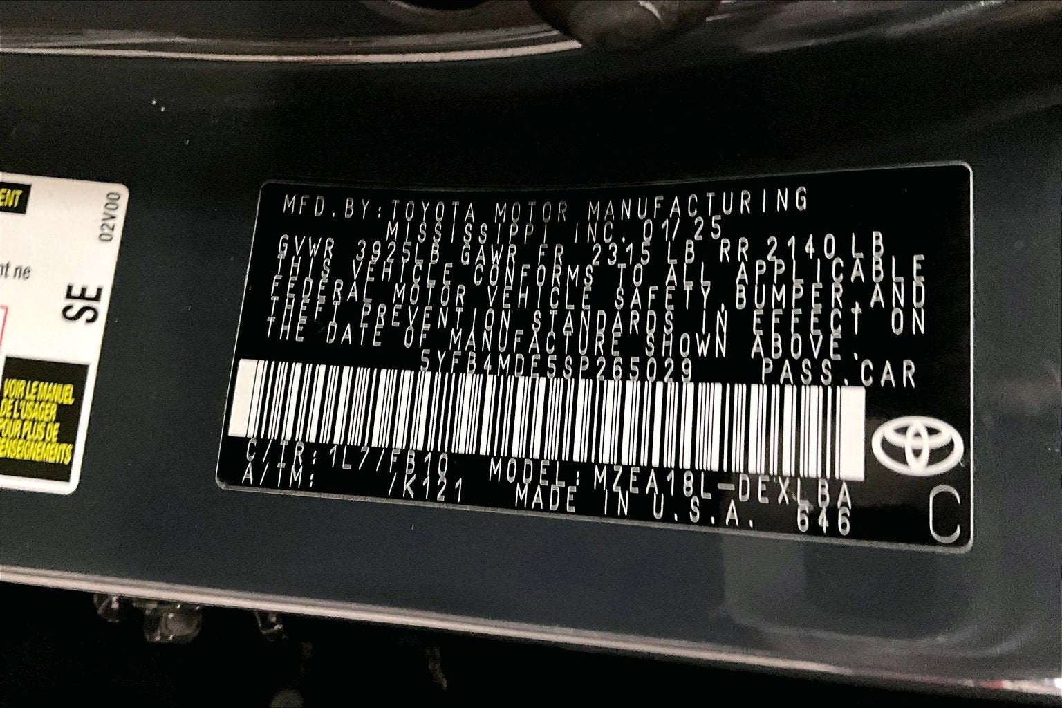 2025 Toyota Corolla LE