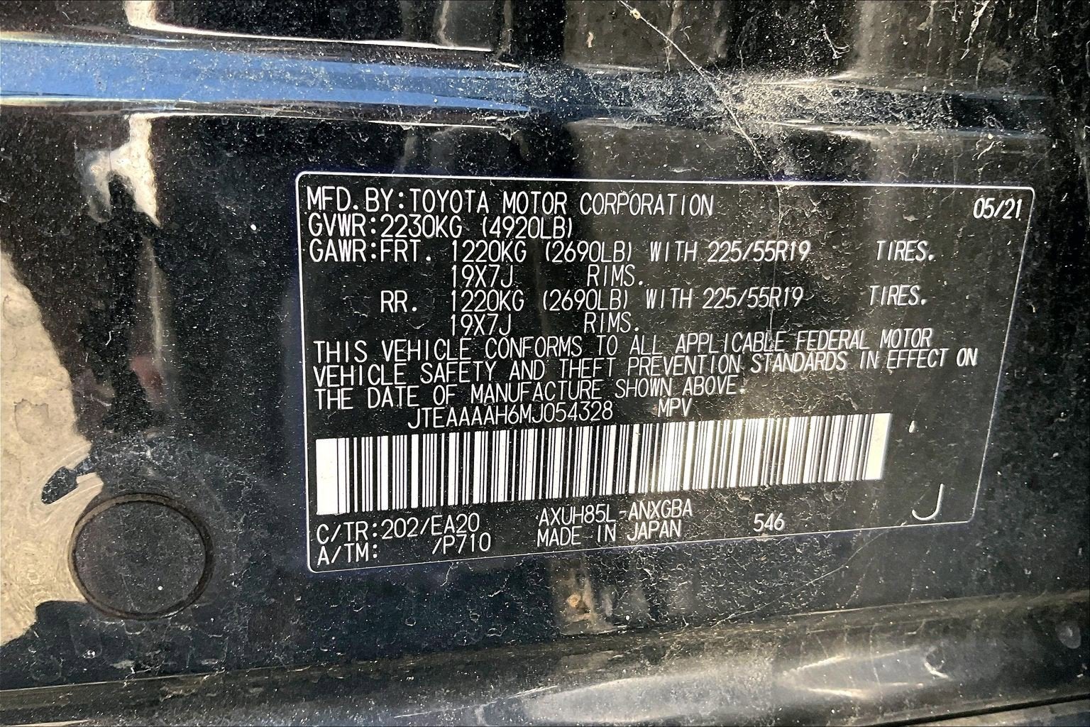 2021 Toyota Venza XLE