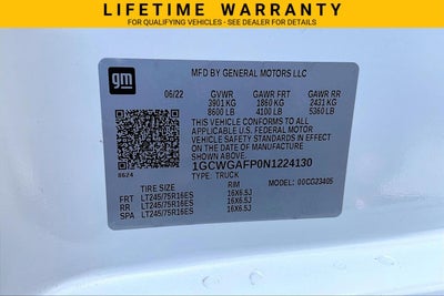2022 Chevrolet Express Cargo 2500 Base