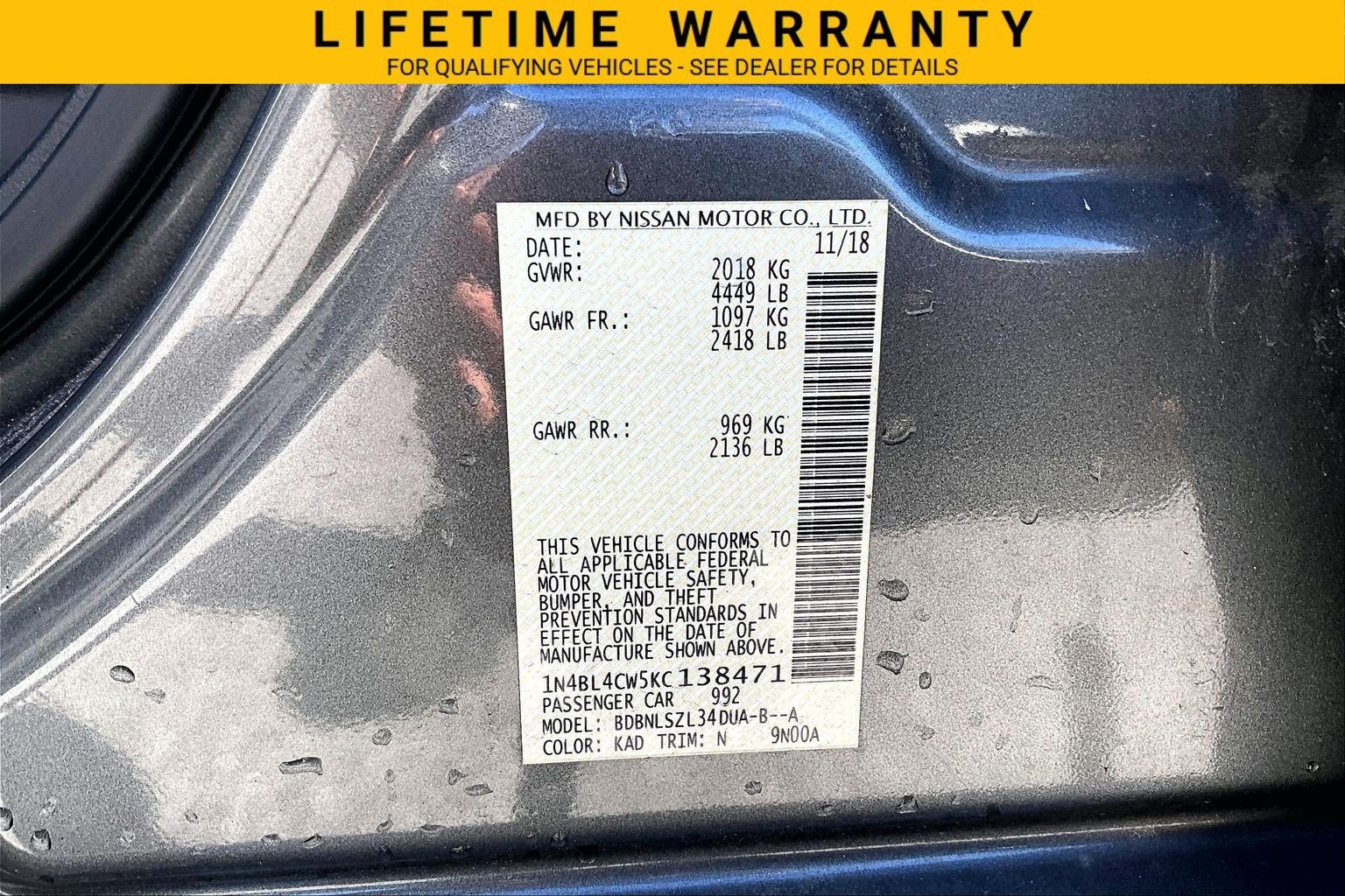 2019 Nissan Altima 2.5 SR
