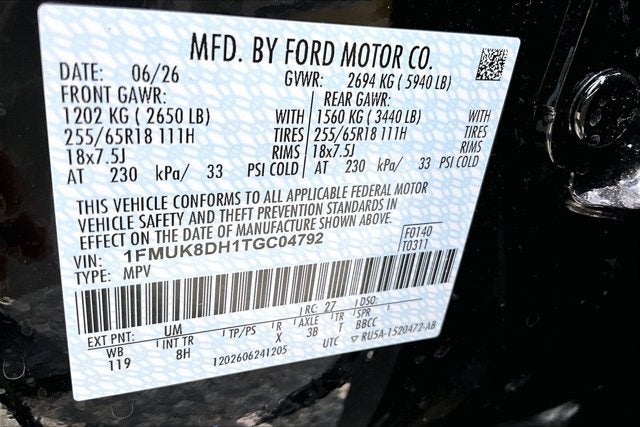 2026 Ford Explorer Active w/200A Pkg