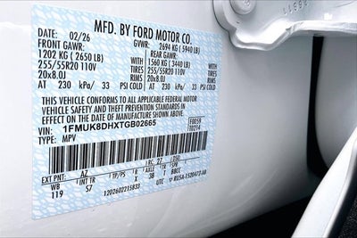 2026 Ford Explorer Active w/200A Pkg