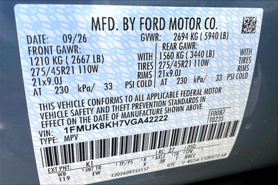 2027 Ford Explorer ST-Line