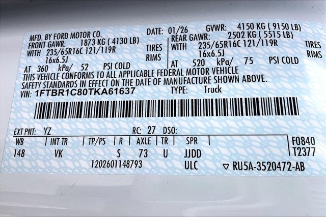 2026 Ford Transit Cargo Van 250