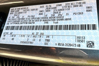 2026 Ford F-150 LARIAT