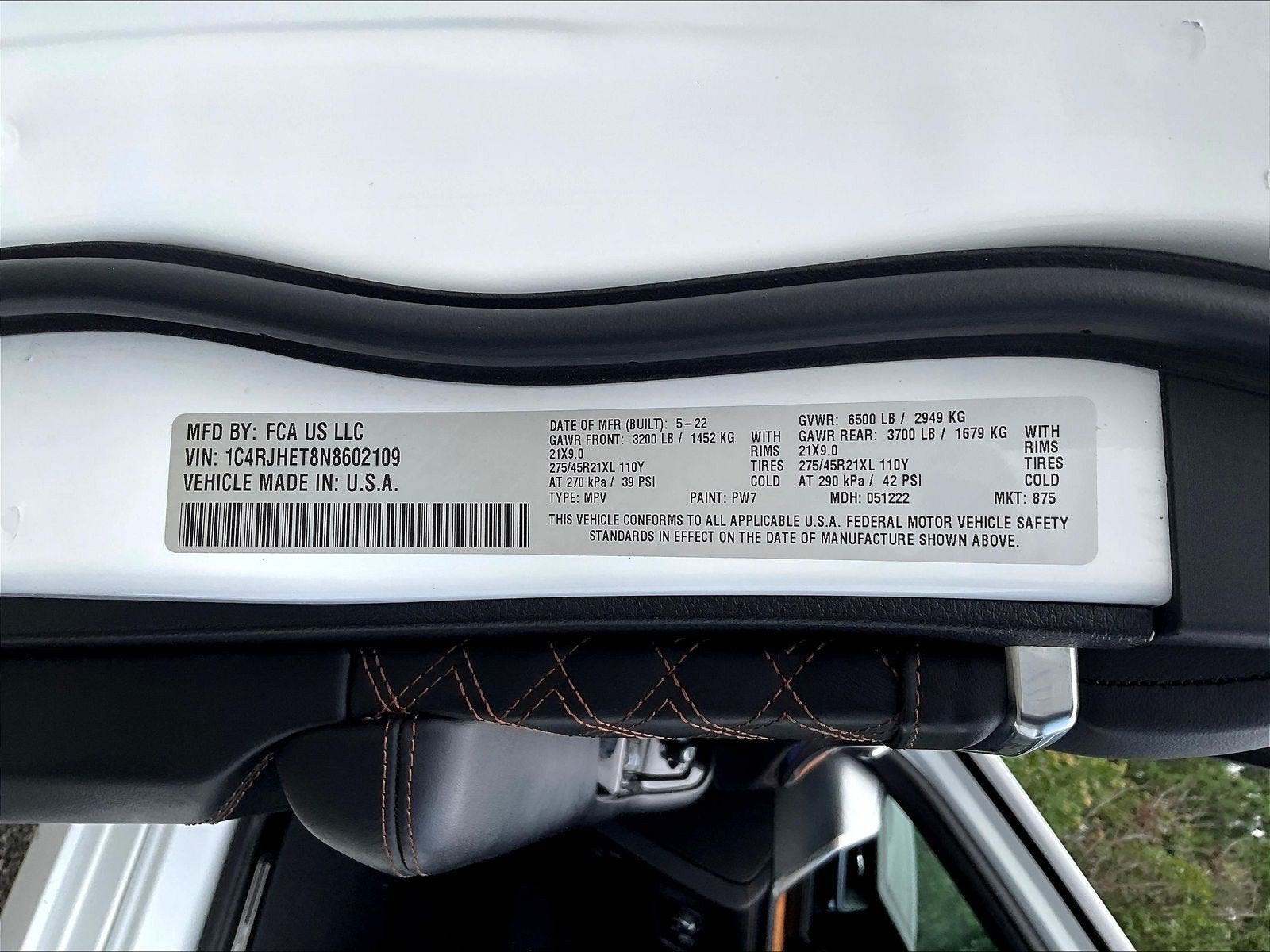 2022 Jeep Grand Cherokee Summit Reserve 4x4