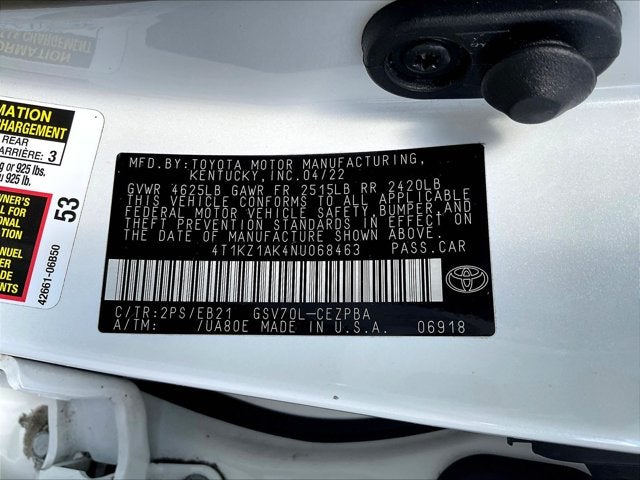 2022 Toyota Camry XSE V6