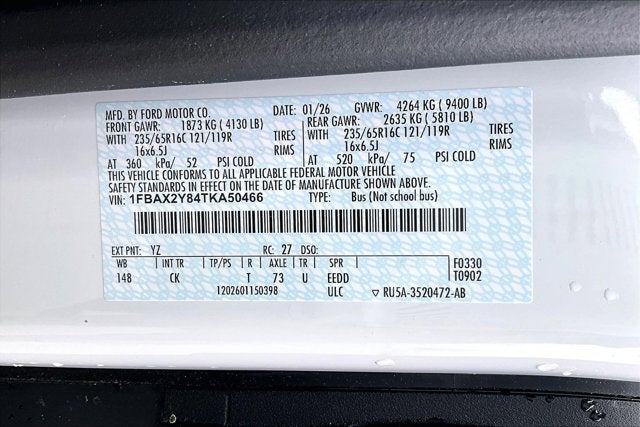 2026 Ford Transit Passenger Wagon 350