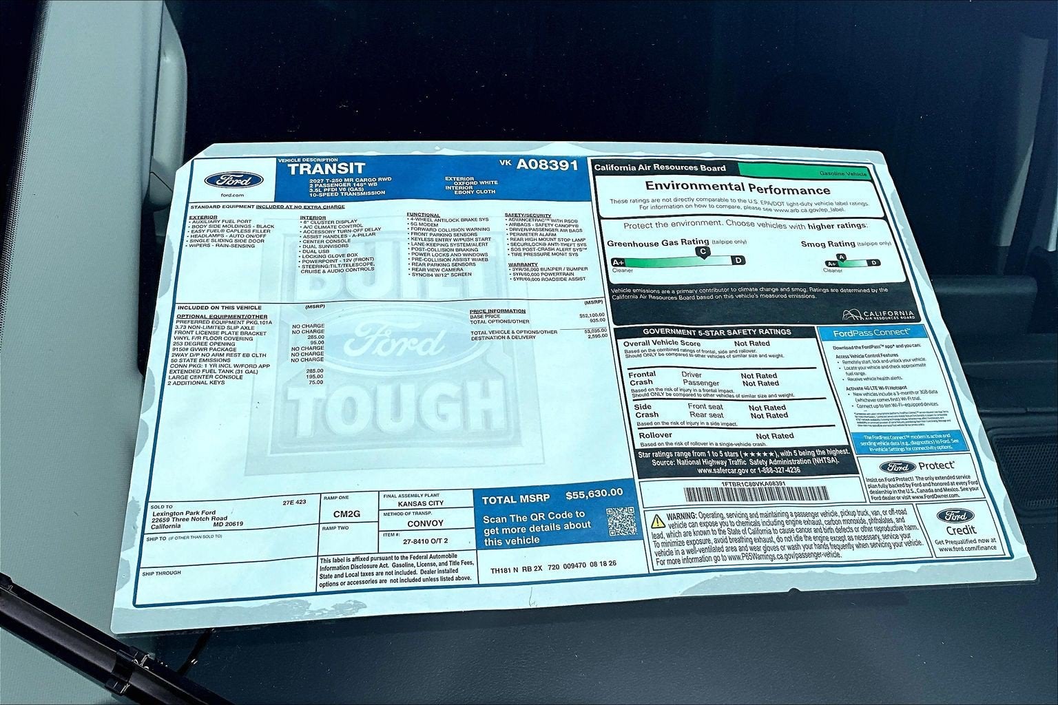 2027 Ford Transit Cargo Van 250