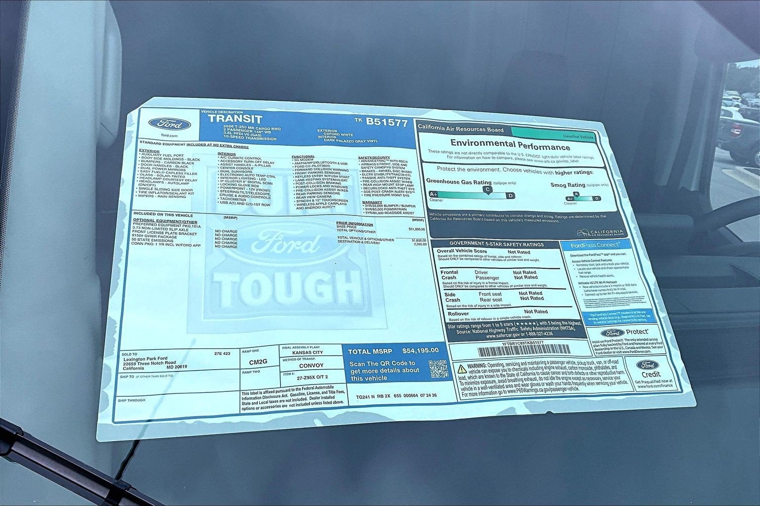 2026 Ford Transit Cargo Van 250