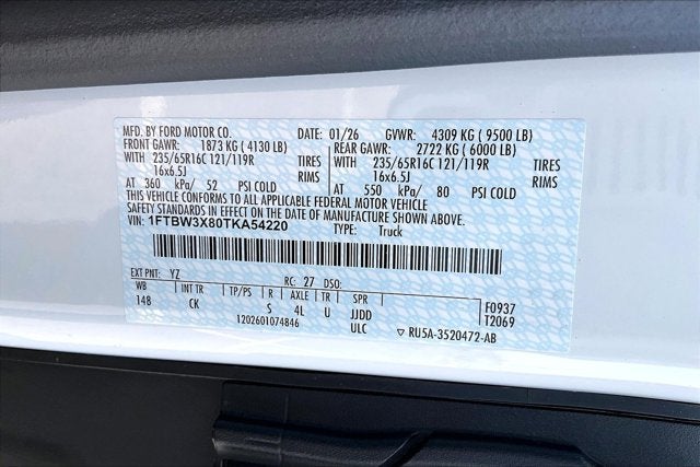 2026 Ford Transit Cargo Van 350