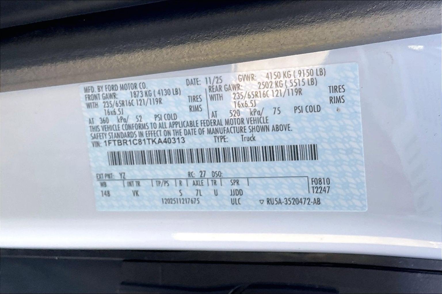 2026 Ford Transit Cargo Van 250