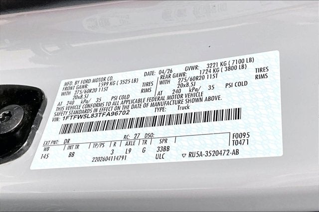 2026 Ford F-150 LARIAT