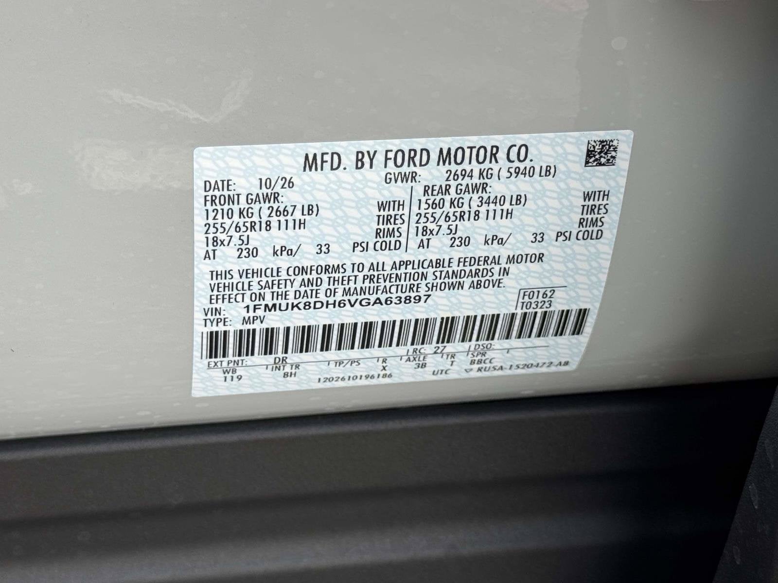 2027 Ford Explorer Active w/200A Pkg
