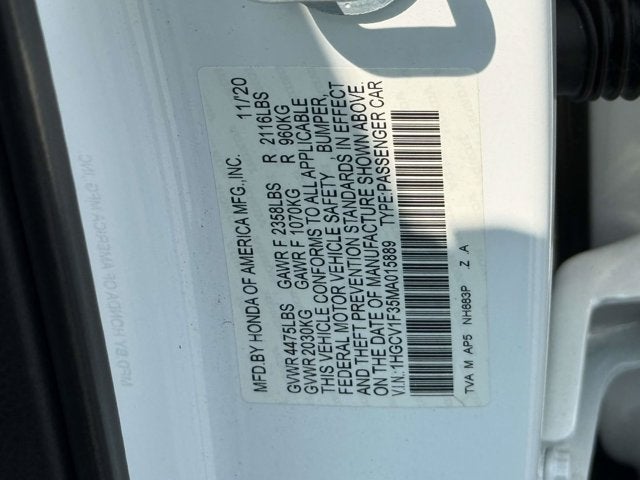 2021 Honda Accord Sedan Sport