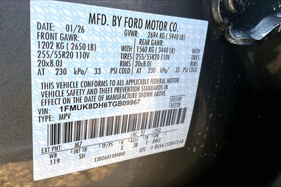 2026 Ford Explorer Active w/200A Pkg