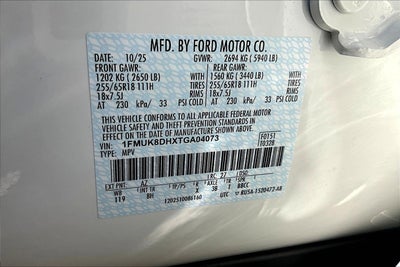 2026 Ford Explorer Active w/200A Pkg