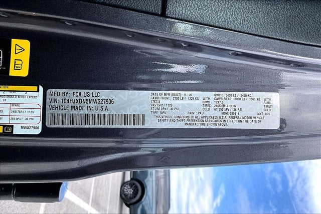 2021 Jeep Wrangler Unlimited Sport S