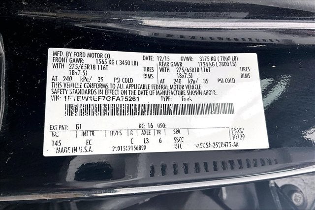 2016 Ford F-150 Lariat