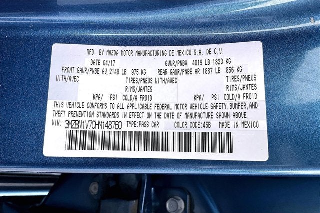 2017 Mazda Mazda3 4-Door Touring