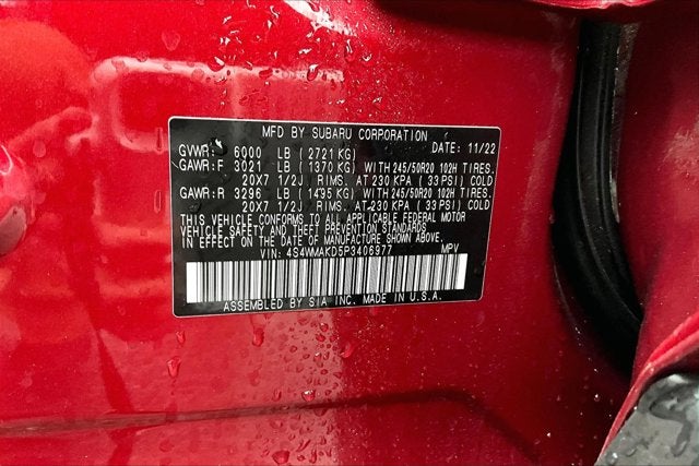 2023 Subaru Ascent Onyx Edition Limited