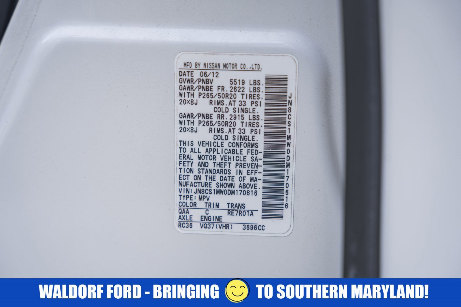 2013 INFINITI FX37 AWD