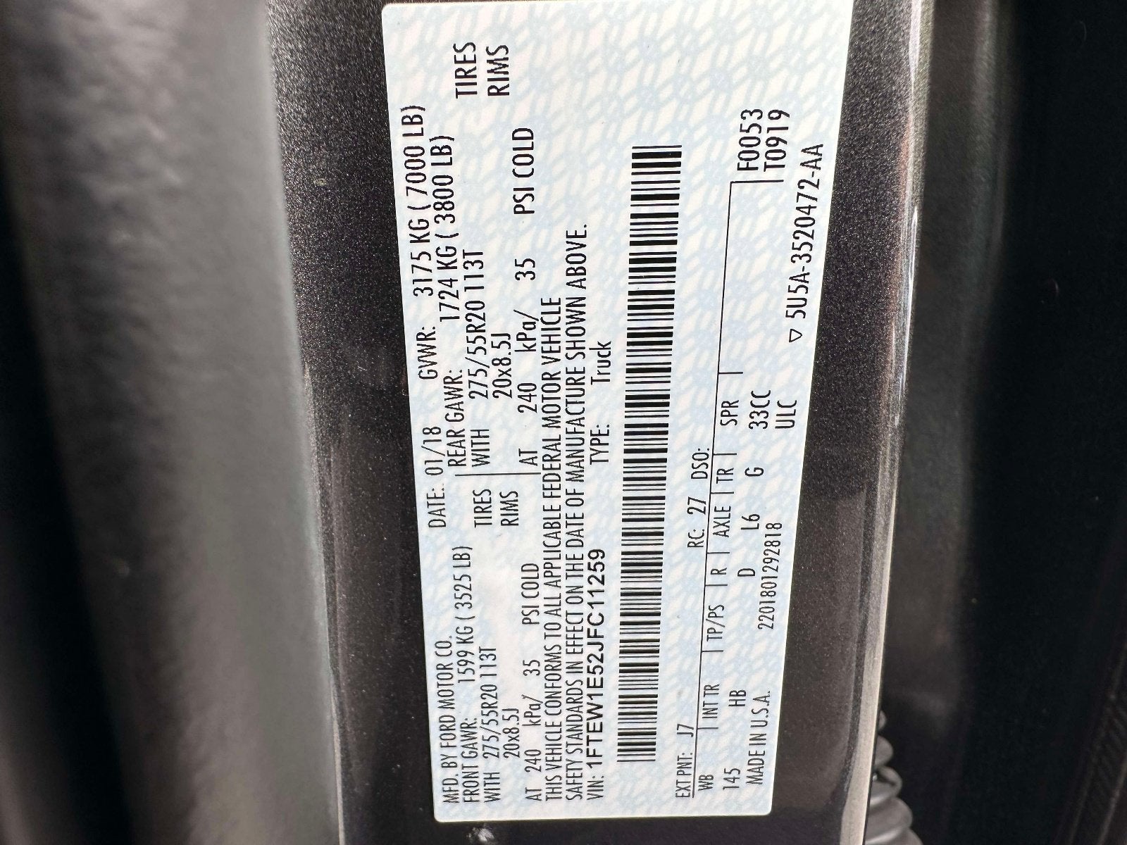 2018 Ford F-150 XL