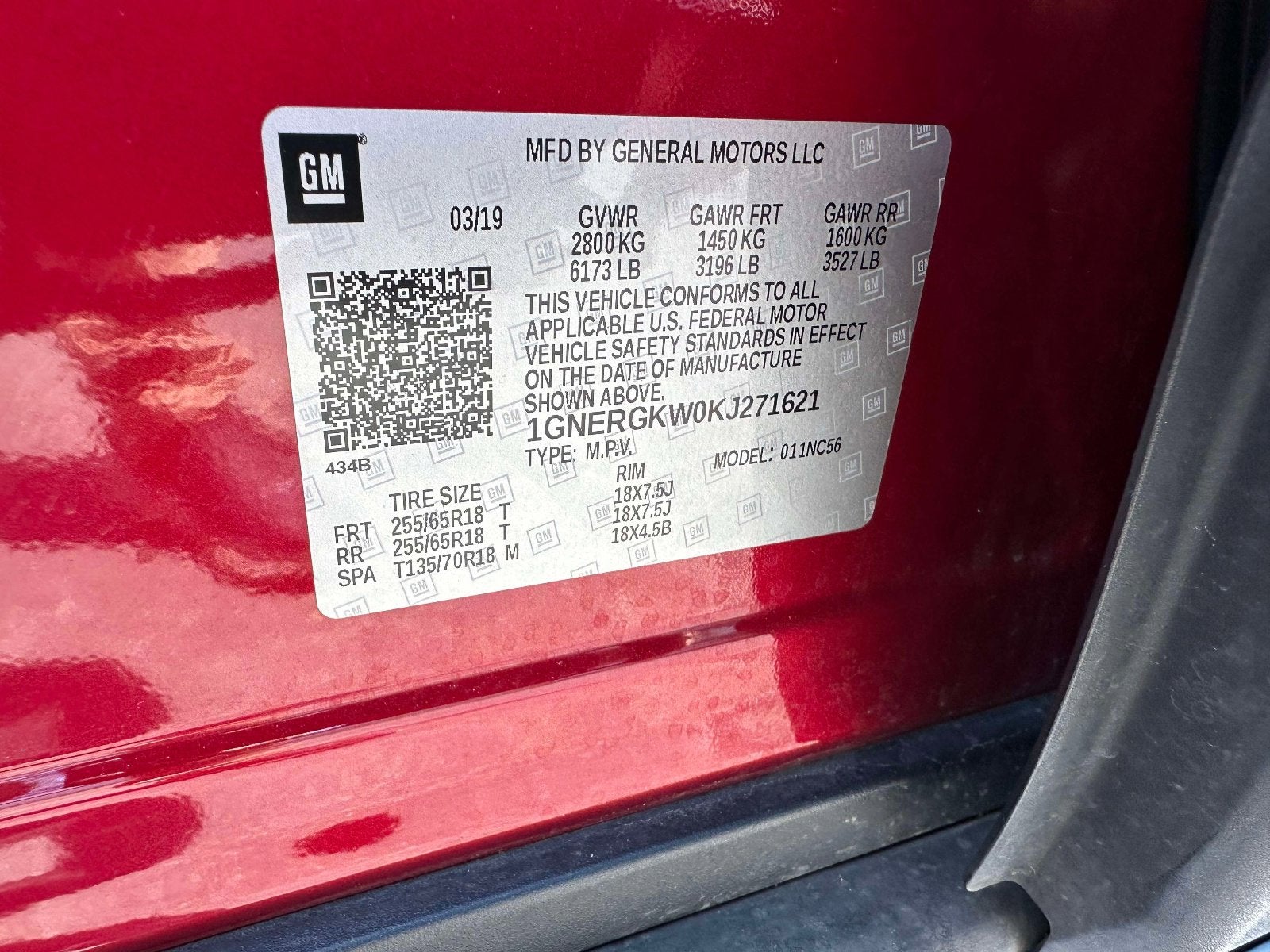 2019 Chevrolet Traverse LT Cloth