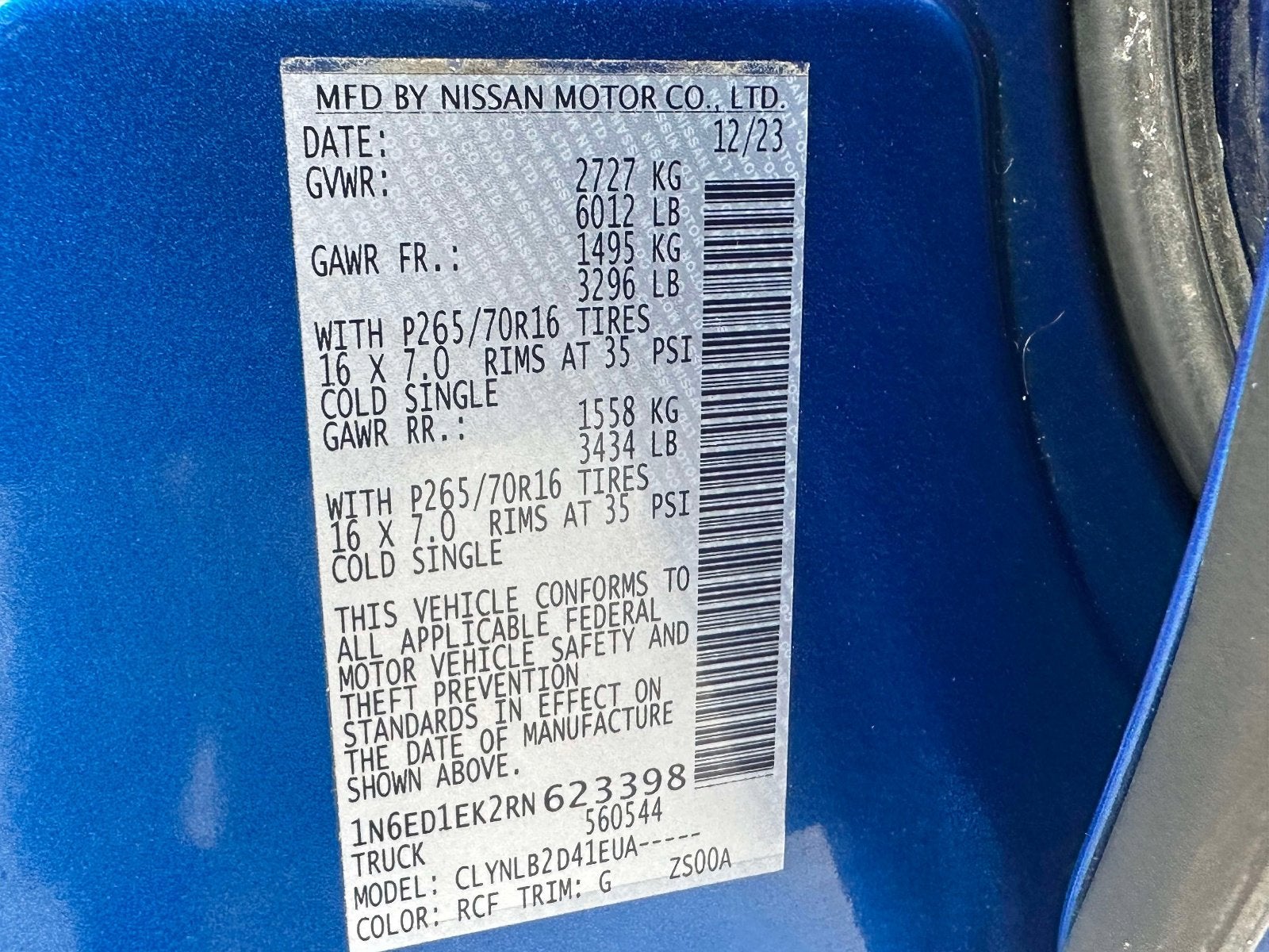 2024 Nissan Frontier SV