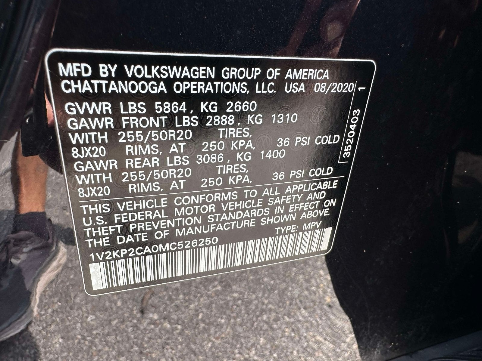 2021 Volkswagen Atlas 2.0T SE w/Technology